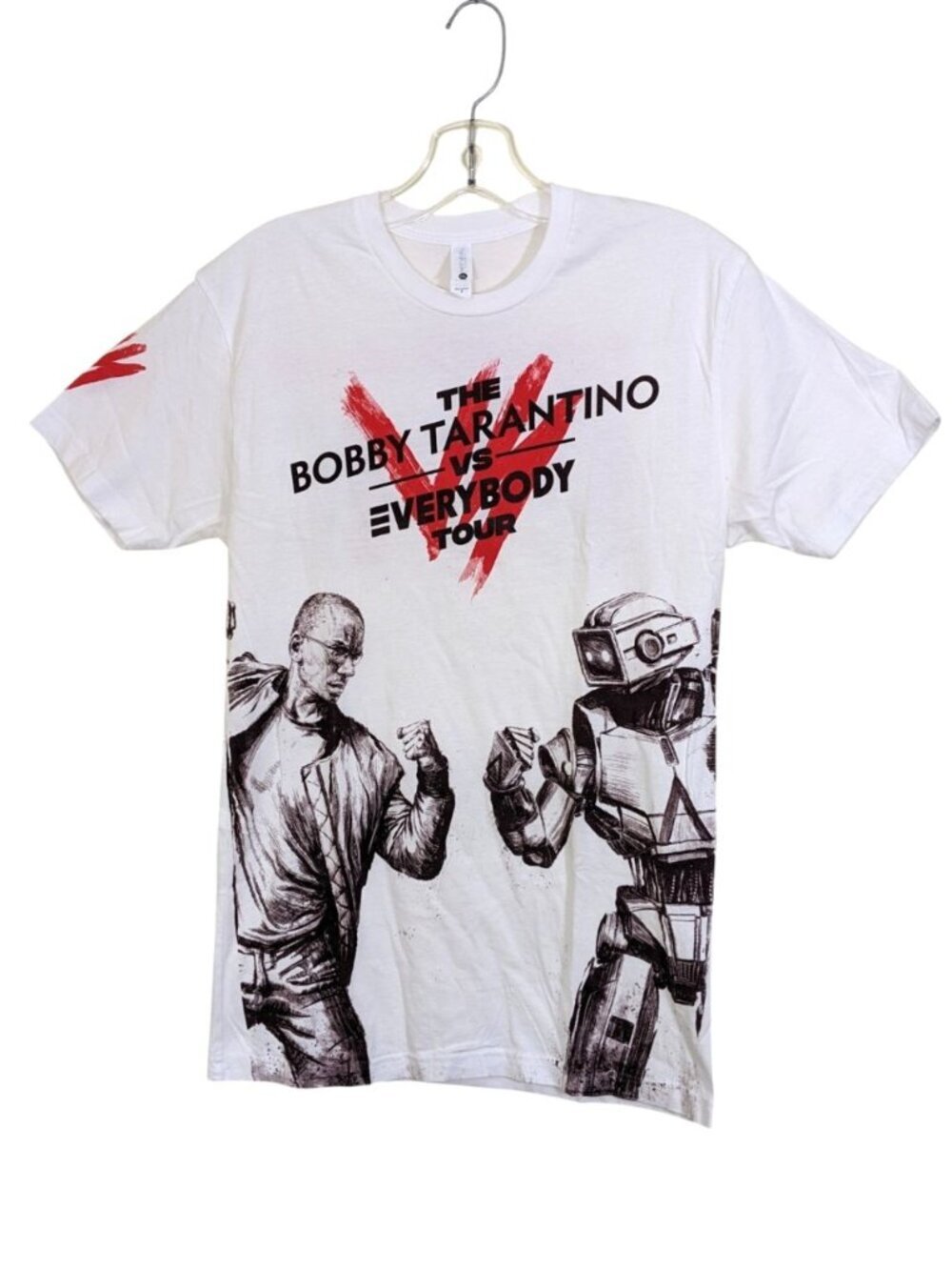 Logic The Bobby Tarantino VS Everybody Tour T Shirt Small White Cotton Graphics